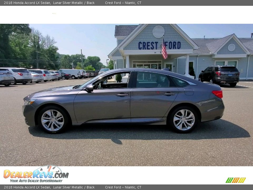 2018 Honda Accord LX Sedan Lunar Silver Metallic / Black Photo #4