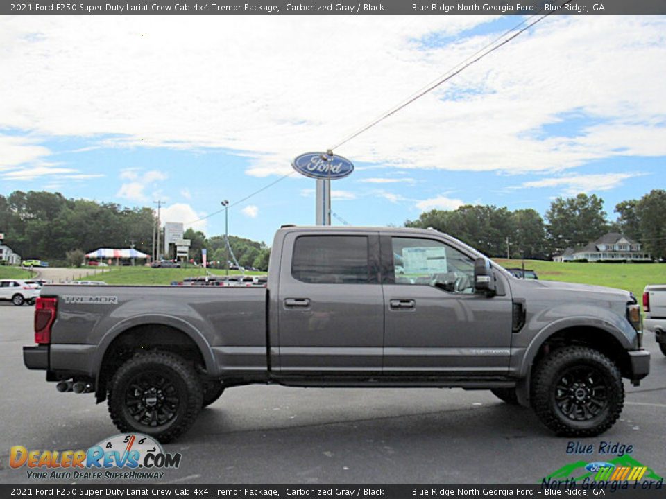 2021 Ford F250 Super Duty Lariat Crew Cab 4x4 Tremor Package Carbonized Gray / Black Photo #6