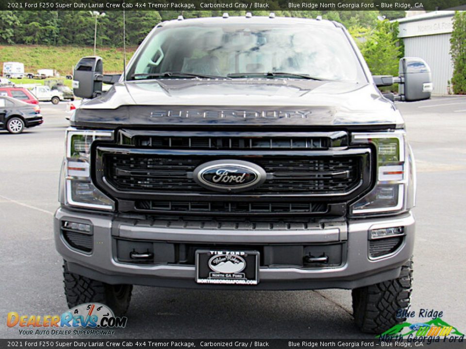 2021 Ford F250 Super Duty Lariat Crew Cab 4x4 Tremor Package Carbonized Gray / Black Photo #8