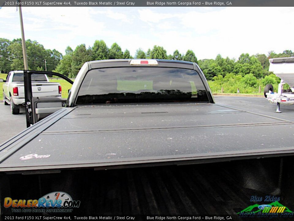 2013 Ford F150 XLT SuperCrew 4x4 Tuxedo Black Metallic / Steel Gray Photo #15
