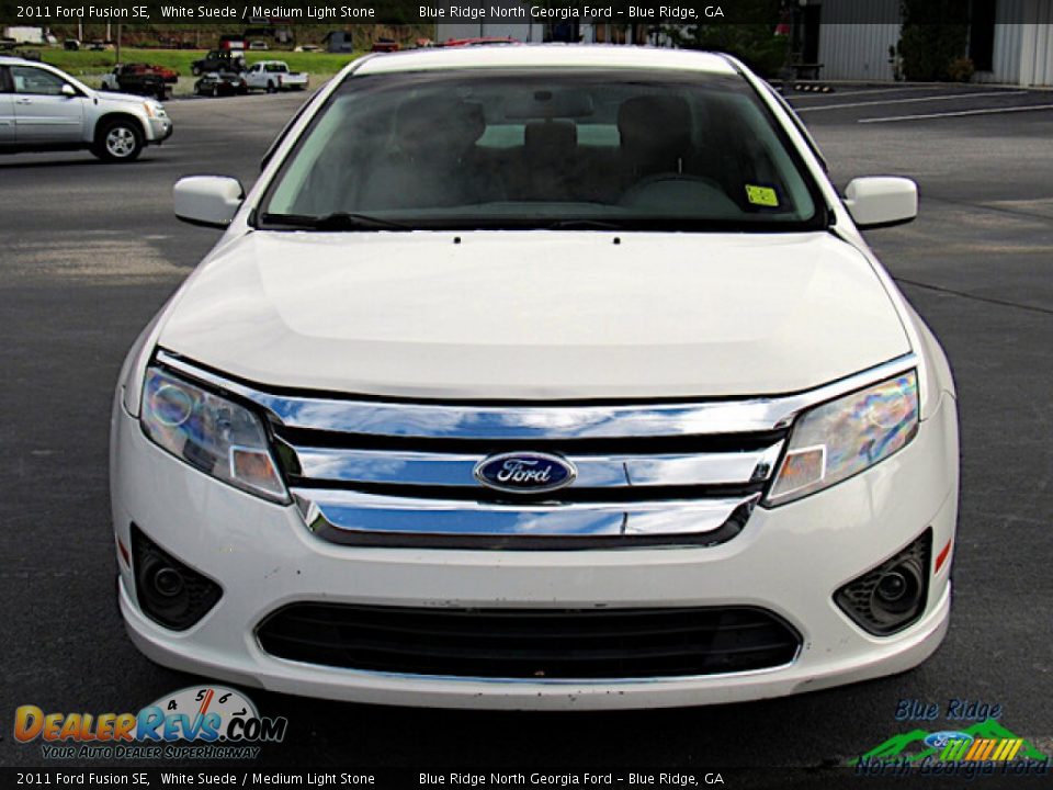 2011 Ford Fusion SE White Suede / Medium Light Stone Photo #8