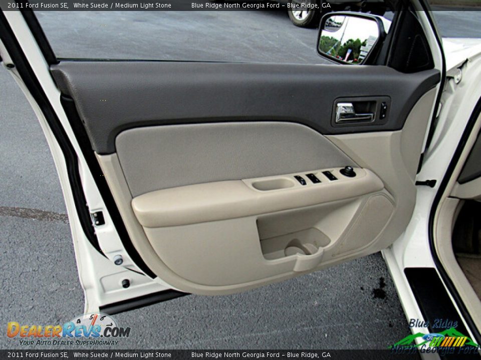 2011 Ford Fusion SE White Suede / Medium Light Stone Photo #10