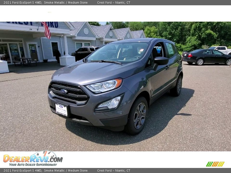 2021 Ford EcoSport S 4WD Smoke Metallic / Medium Stone Photo #3