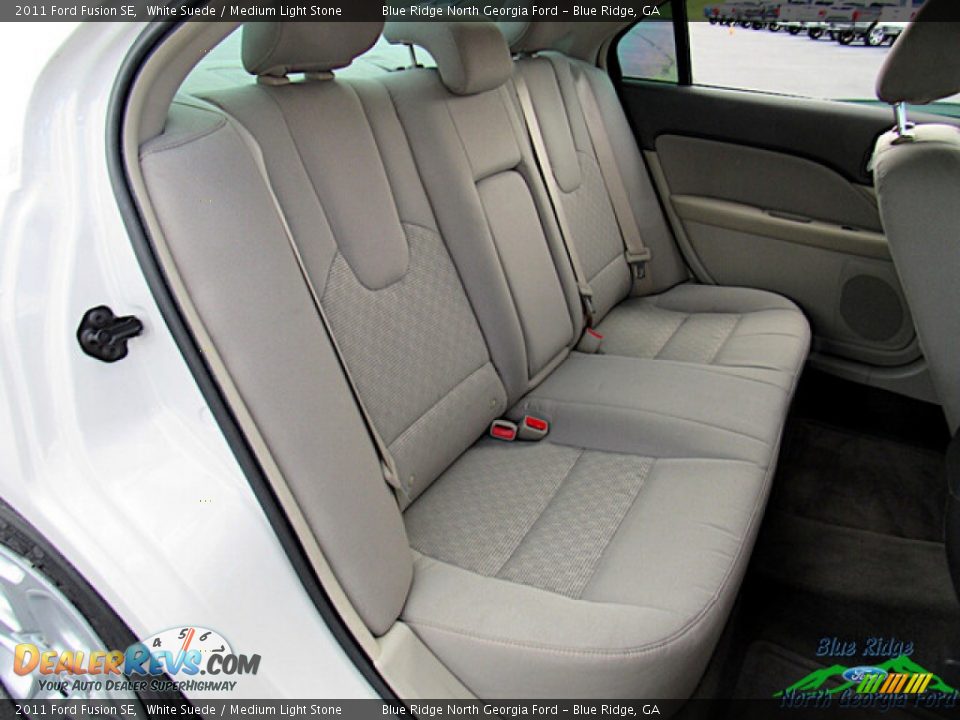 2011 Ford Fusion SE White Suede / Medium Light Stone Photo #13