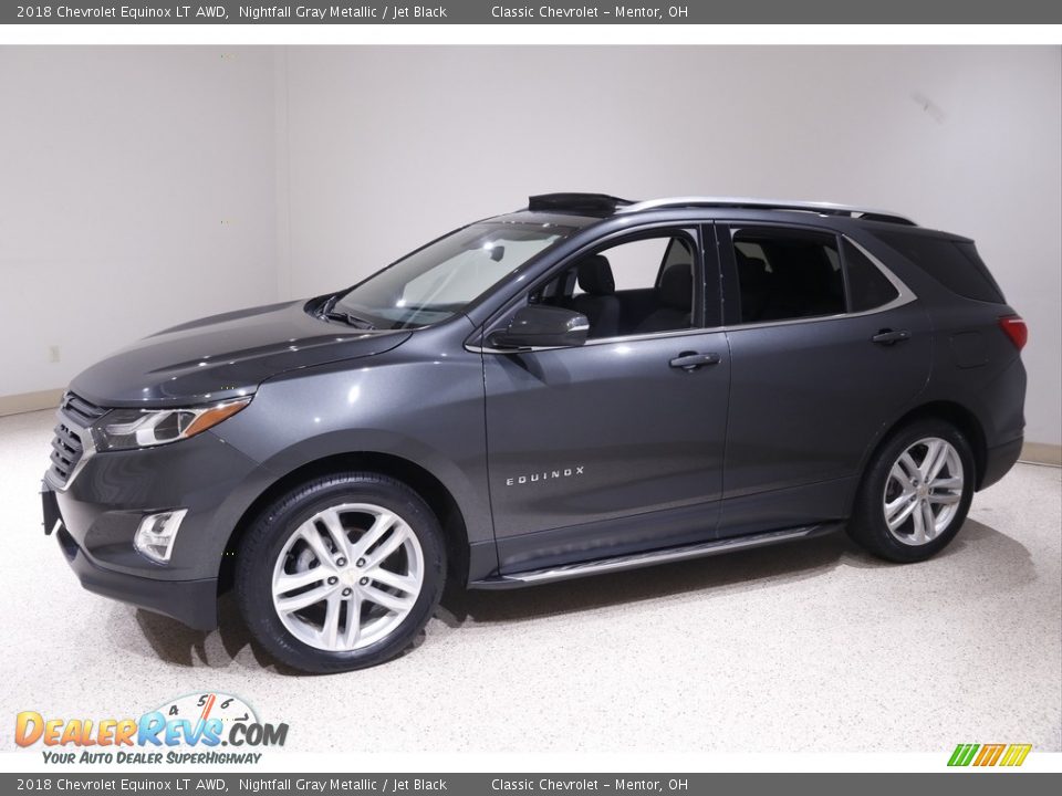 2018 Chevrolet Equinox LT AWD Nightfall Gray Metallic / Jet Black Photo #3