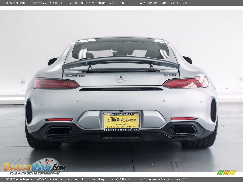 2018 Mercedes-Benz AMG GT C Coupe designo Iridium Silver Magno (Matte) / Black Photo #3