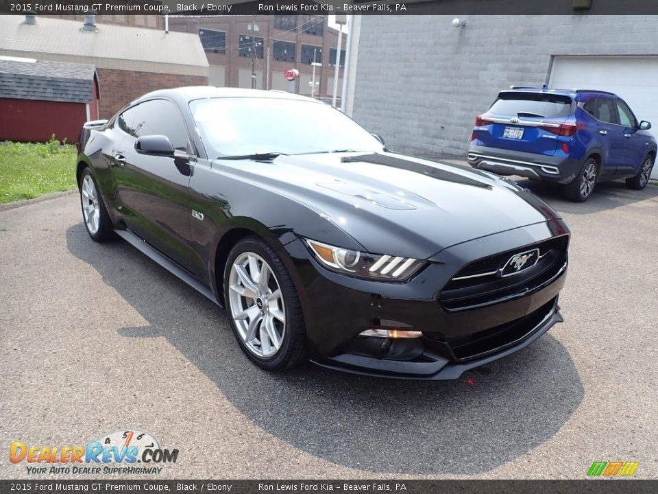 2015 Ford Mustang GT Premium Coupe Black / Ebony Photo #3