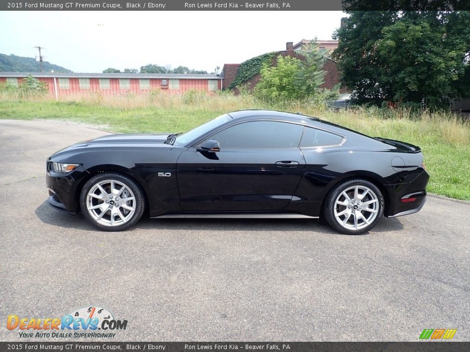 2015 Ford Mustang GT Premium Coupe Black / Ebony Photo #6