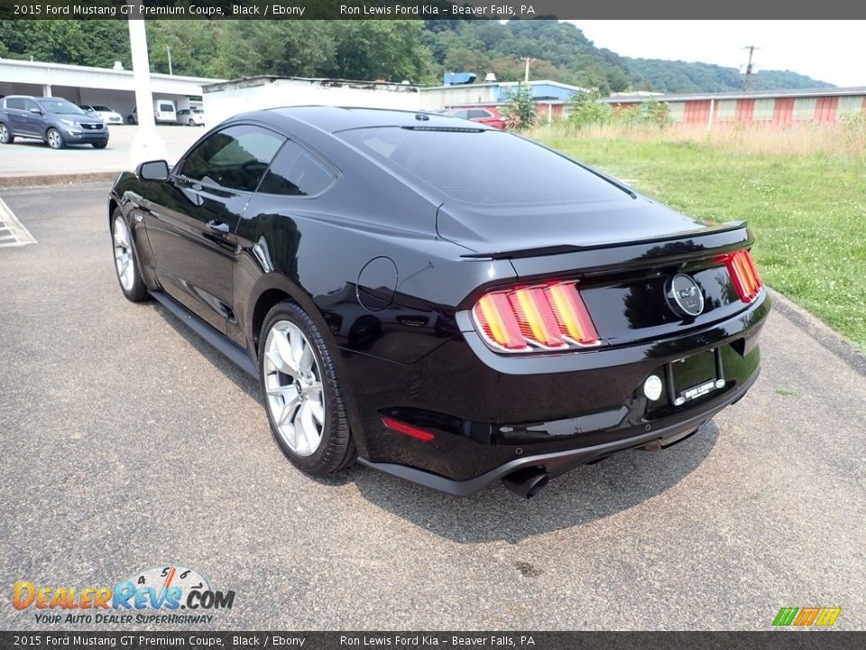 2015 Ford Mustang GT Premium Coupe Black / Ebony Photo #7