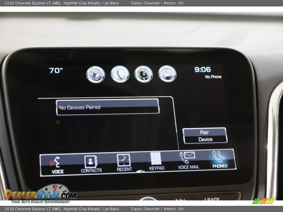 2018 Chevrolet Equinox LT AWD Nightfall Gray Metallic / Jet Black Photo #11