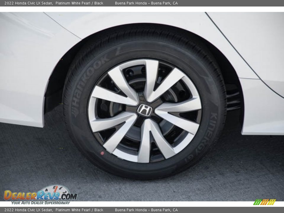 2022 Honda Civic LX Sedan Platinum White Pearl / Black Photo #10
