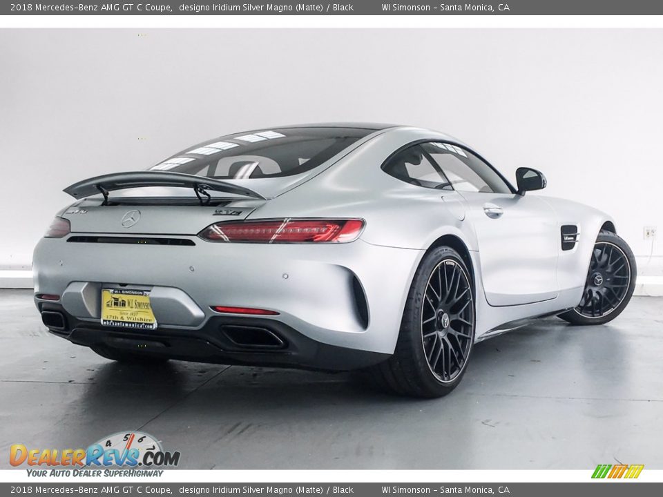 2018 Mercedes-Benz AMG GT C Coupe designo Iridium Silver Magno (Matte) / Black Photo #15