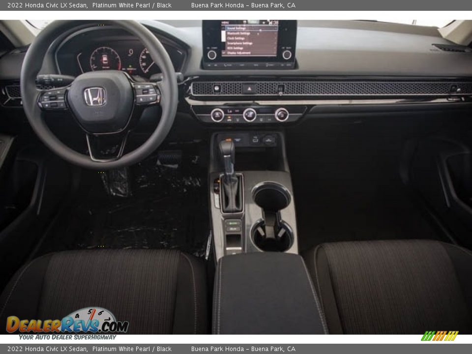 2022 Honda Civic LX Sedan Platinum White Pearl / Black Photo #17