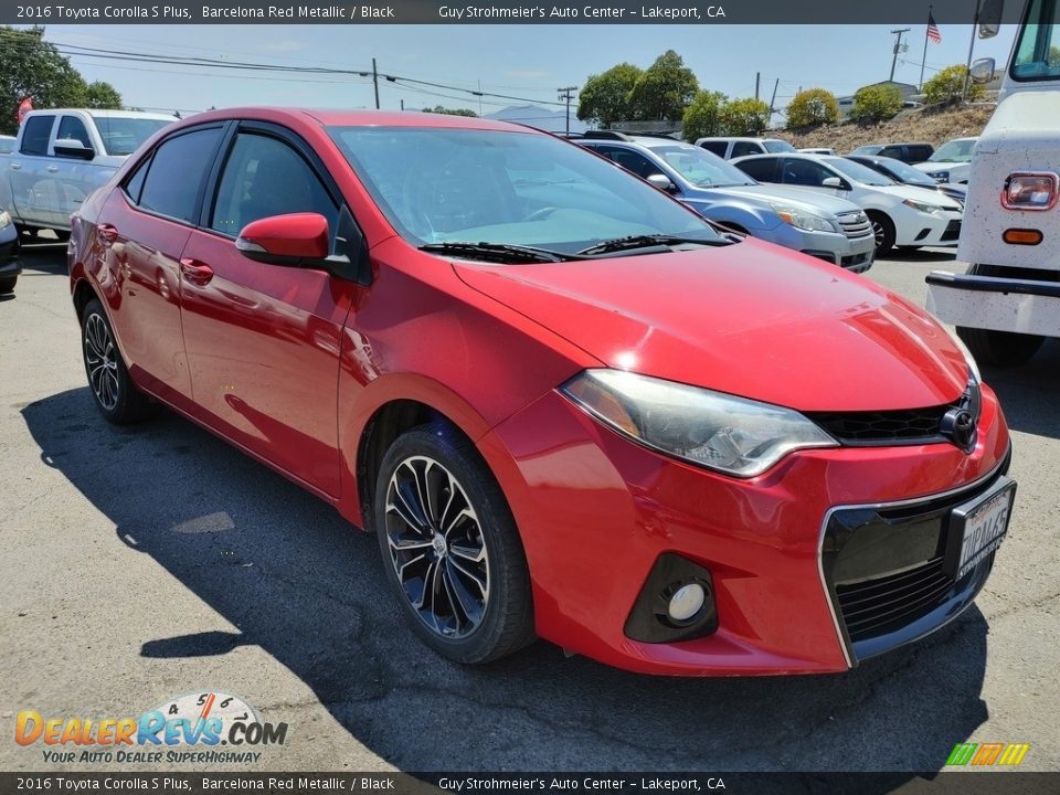 2016 Toyota Corolla S Plus Barcelona Red Metallic / Black Photo #1