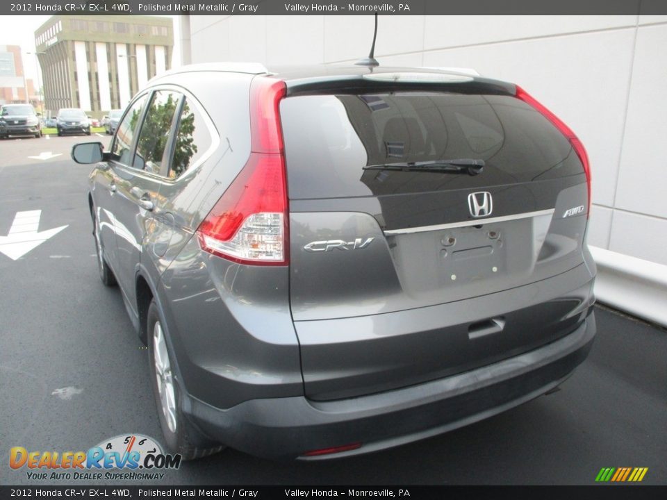 2012 Honda CR-V EX-L 4WD Polished Metal Metallic / Gray Photo #3