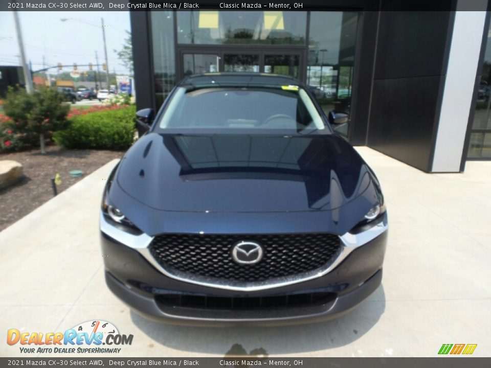 2021 Mazda CX-30 Select AWD Deep Crystal Blue Mica / Black Photo #2