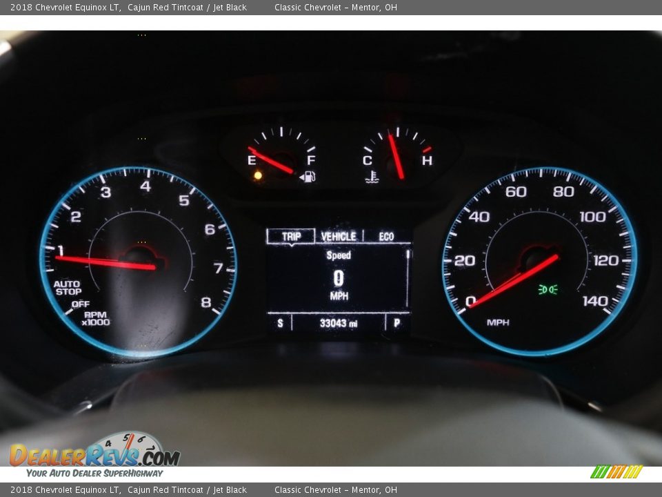 2018 Chevrolet Equinox LT Cajun Red Tintcoat / Jet Black Photo #8