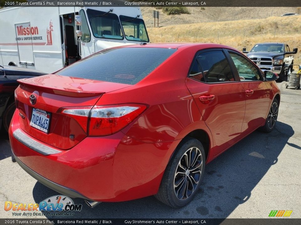 2016 Toyota Corolla S Plus Barcelona Red Metallic / Black Photo #5