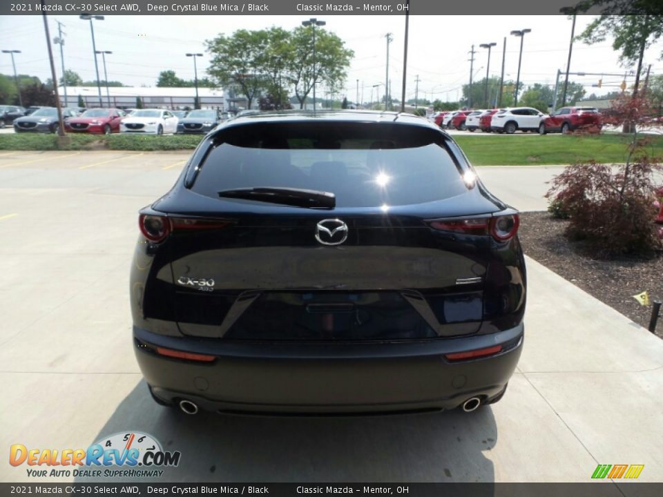 2021 Mazda CX-30 Select AWD Deep Crystal Blue Mica / Black Photo #5