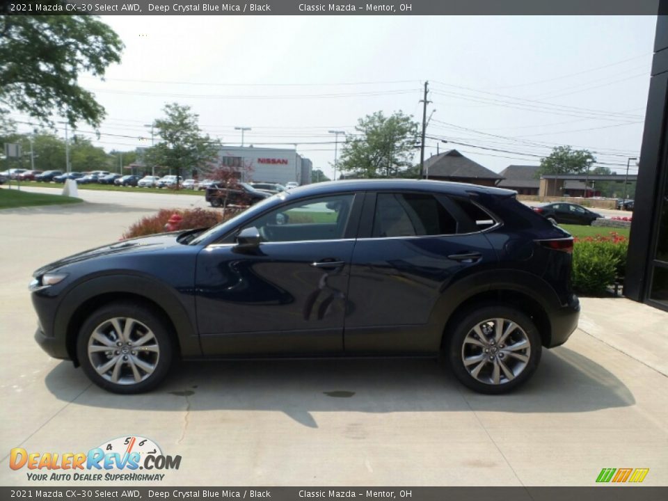 2021 Mazda CX-30 Select AWD Deep Crystal Blue Mica / Black Photo #6