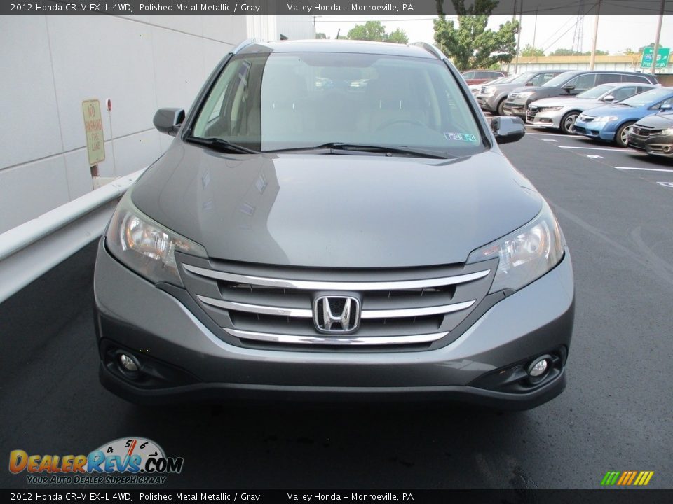 2012 Honda CR-V EX-L 4WD Polished Metal Metallic / Gray Photo #7