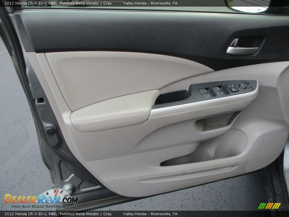 2012 Honda CR-V EX-L 4WD Polished Metal Metallic / Gray Photo #8