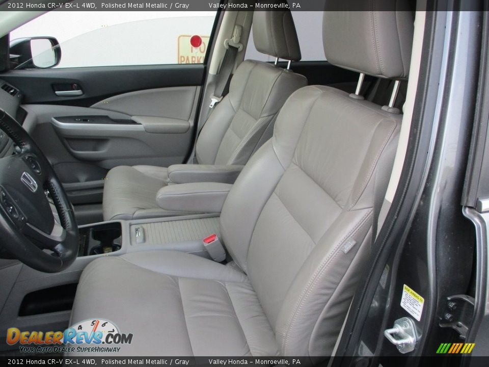 2012 Honda CR-V EX-L 4WD Polished Metal Metallic / Gray Photo #10