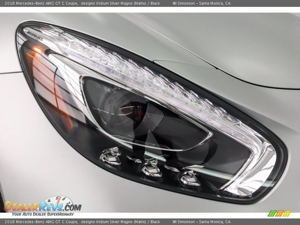 2018 Mercedes-Benz AMG GT C Coupe designo Iridium Silver Magno (Matte) / Black Photo #32