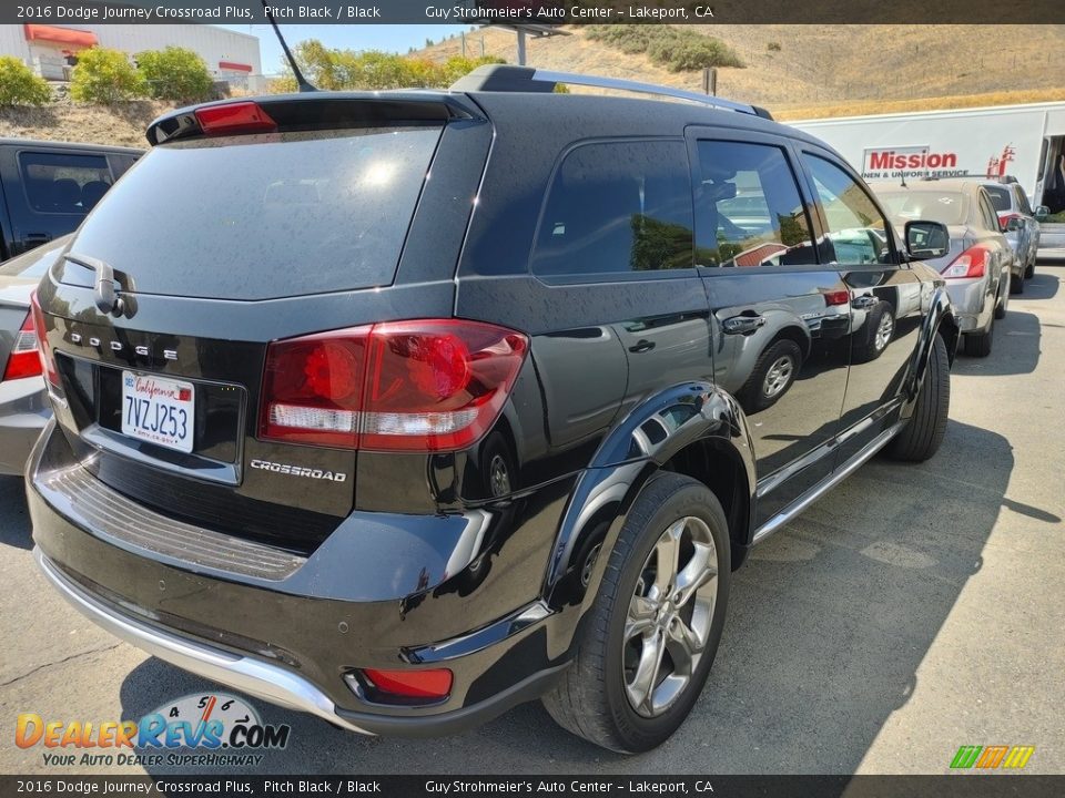 2016 Dodge Journey Crossroad Plus Pitch Black / Black Photo #6