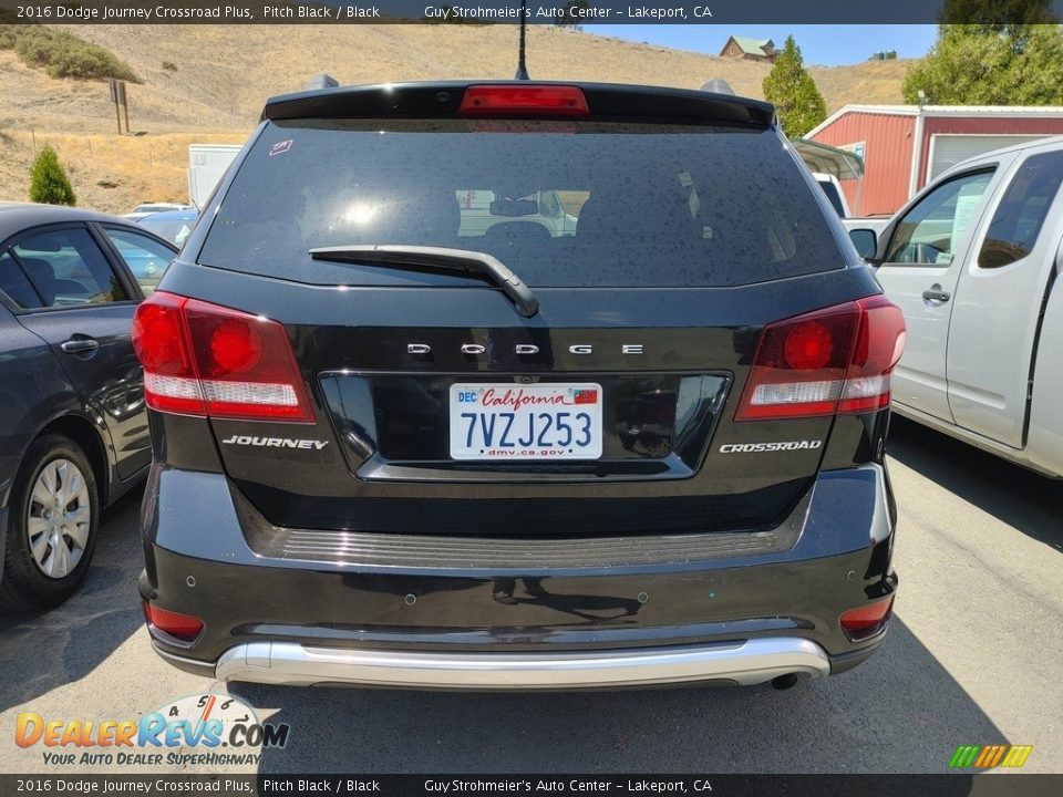 2016 Dodge Journey Crossroad Plus Pitch Black / Black Photo #7