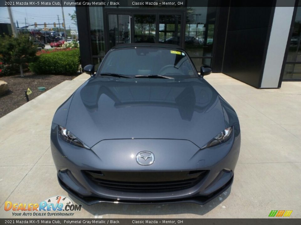 2021 Mazda MX-5 Miata Club Polymetal Gray Metallic / Black Photo #2