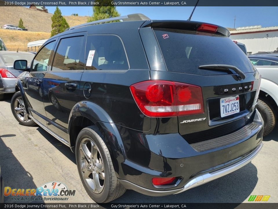 2016 Dodge Journey Crossroad Plus Pitch Black / Black Photo #8