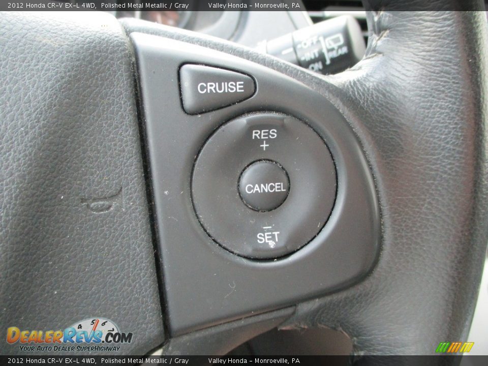 2012 Honda CR-V EX-L 4WD Polished Metal Metallic / Gray Photo #15