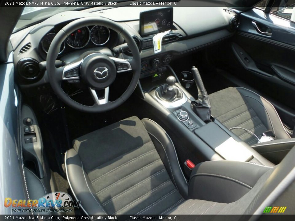 Black Interior - 2021 Mazda MX-5 Miata Club Photo #3