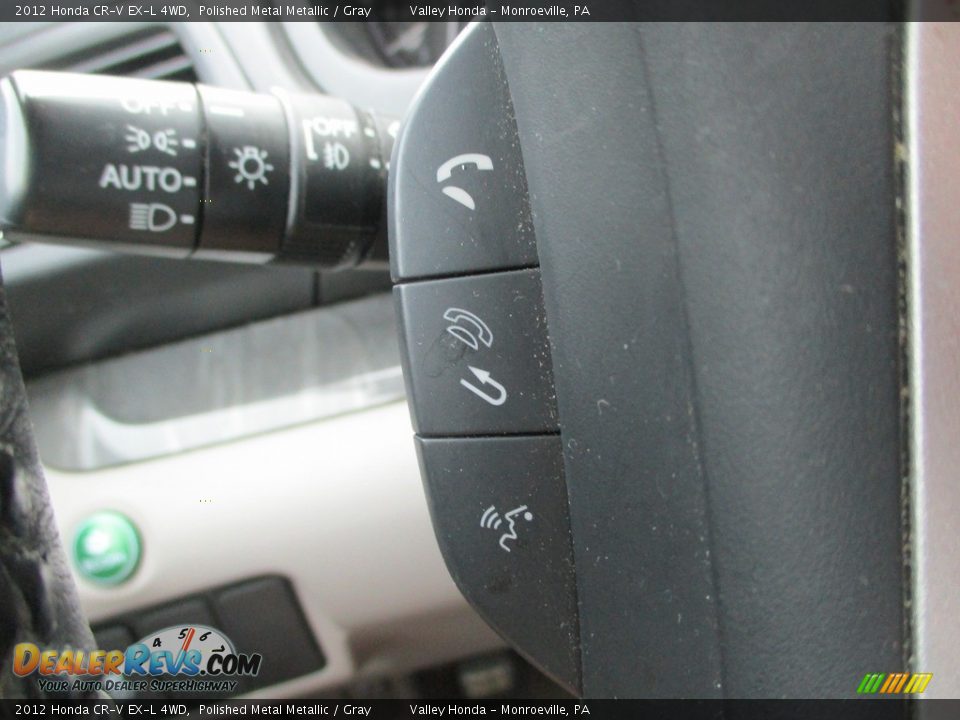 2012 Honda CR-V EX-L 4WD Polished Metal Metallic / Gray Photo #16