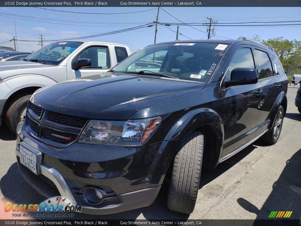 2016 Dodge Journey Crossroad Plus Pitch Black / Black Photo #9