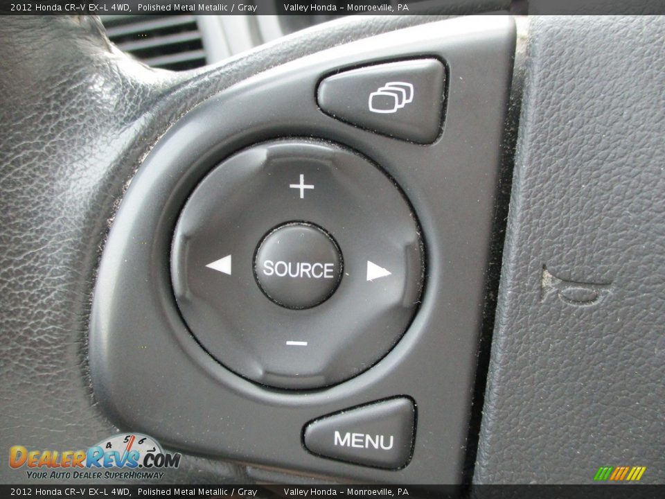 2012 Honda CR-V EX-L 4WD Polished Metal Metallic / Gray Photo #17