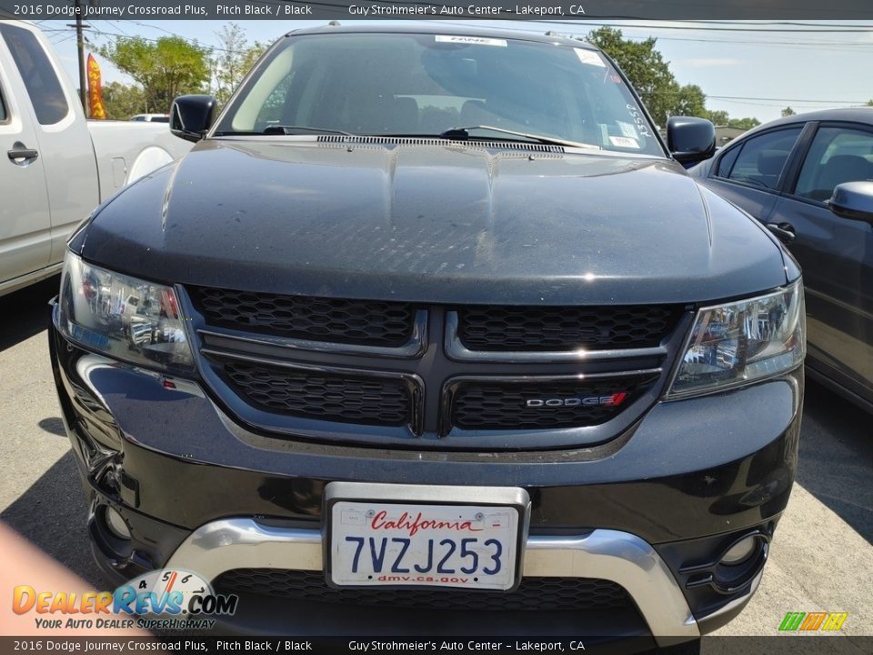 2016 Dodge Journey Crossroad Plus Pitch Black / Black Photo #10