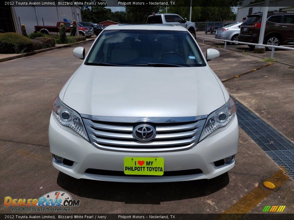 2012 Toyota Avalon Limited Blizzard White Pearl / Ivory Photo #2