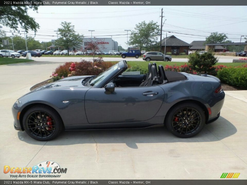 Polymetal Gray Metallic 2021 Mazda MX-5 Miata Club Photo #6