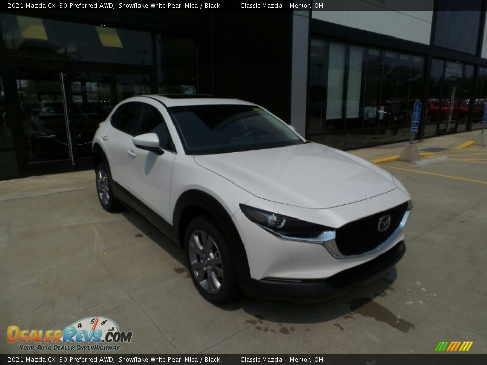 2021 Mazda CX-30 Preferred AWD Snowflake White Pearl Mica / Black Photo #1