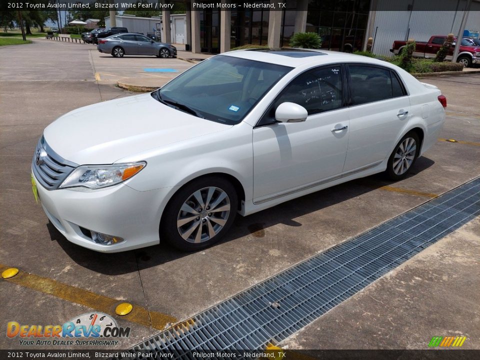 2012 Toyota Avalon Limited Blizzard White Pearl / Ivory Photo #3