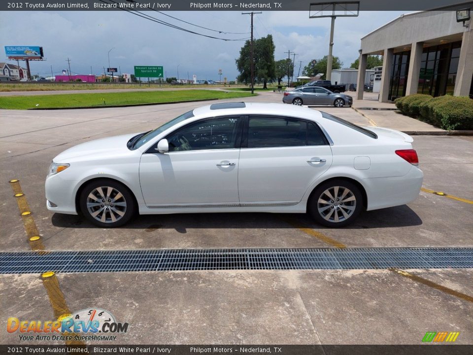 2012 Toyota Avalon Limited Blizzard White Pearl / Ivory Photo #4