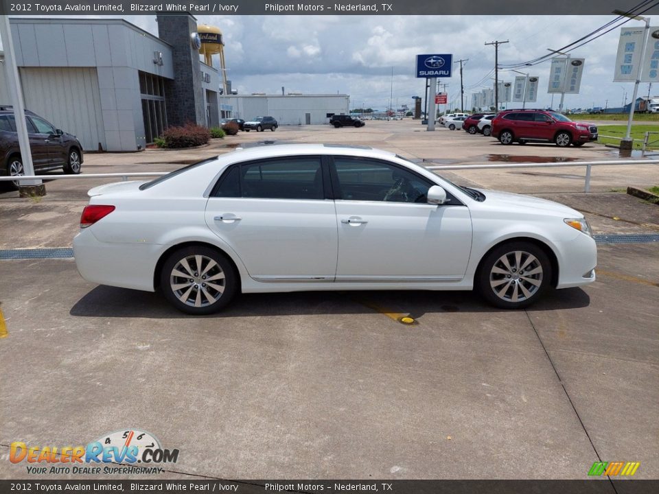 2012 Toyota Avalon Limited Blizzard White Pearl / Ivory Photo #8