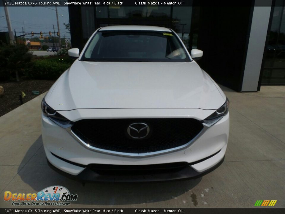 2021 Mazda CX-5 Touring AWD Snowflake White Pearl Mica / Black Photo #2