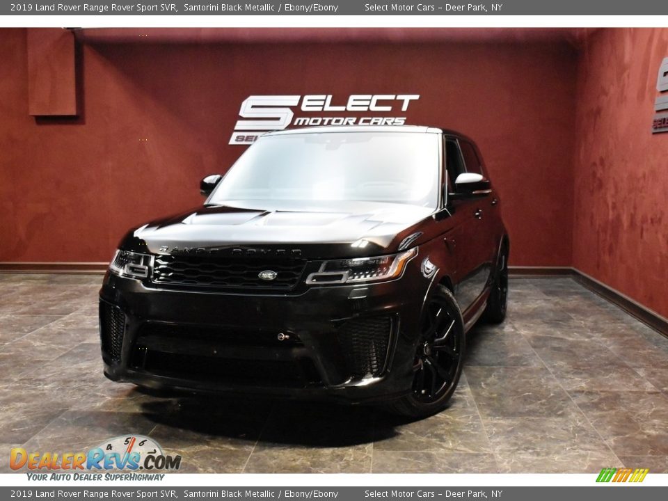 2019 Land Rover Range Rover Sport SVR Santorini Black Metallic / Ebony/Ebony Photo #1