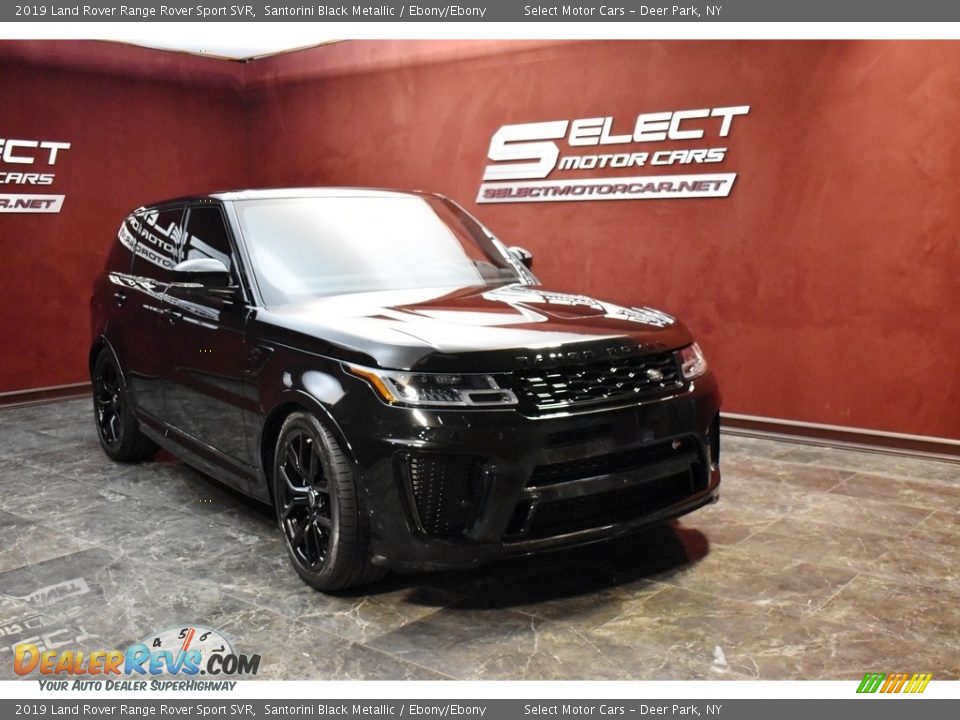 2019 Land Rover Range Rover Sport SVR Santorini Black Metallic / Ebony/Ebony Photo #2