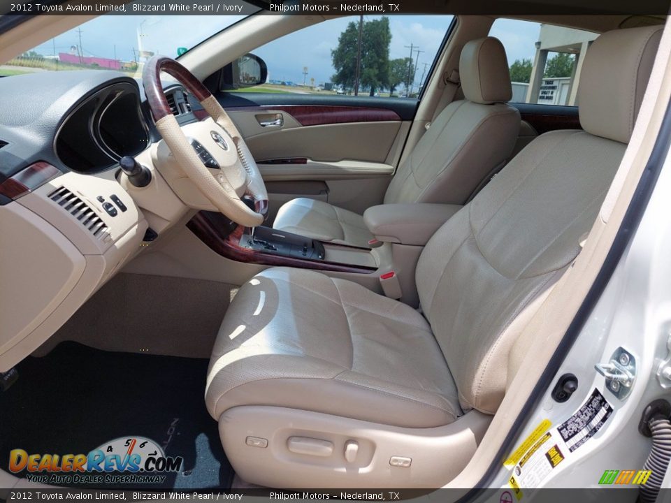 2012 Toyota Avalon Limited Blizzard White Pearl / Ivory Photo #10