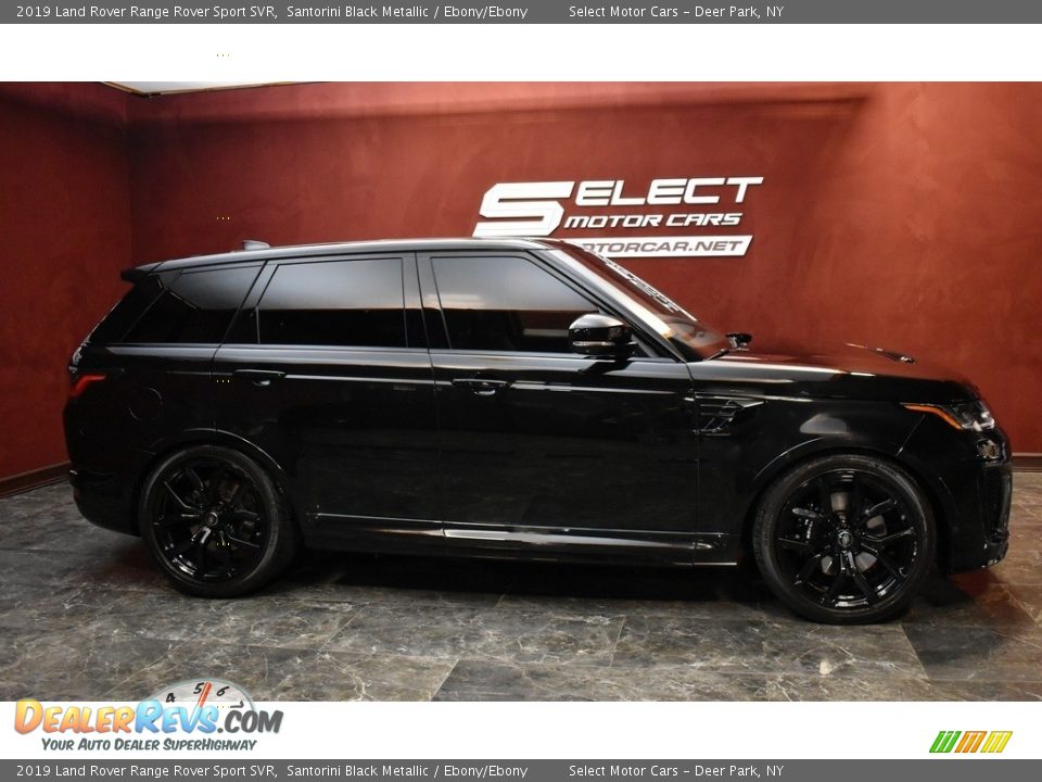 2019 Land Rover Range Rover Sport SVR Santorini Black Metallic / Ebony/Ebony Photo #3