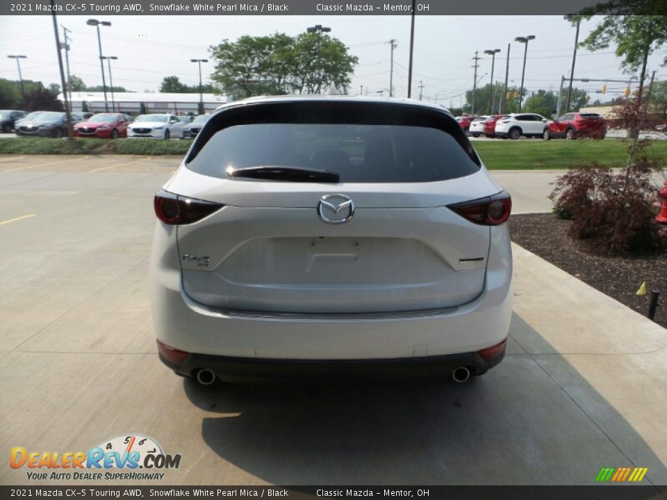 2021 Mazda CX-5 Touring AWD Snowflake White Pearl Mica / Black Photo #5